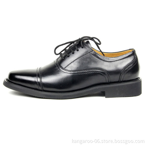 2016 Men Goodyear Welted Security Guard Uniform Shoes